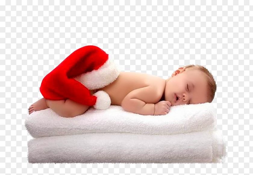 Foreign Baby Santa Claus Infant Christmas Sleep Child PNG