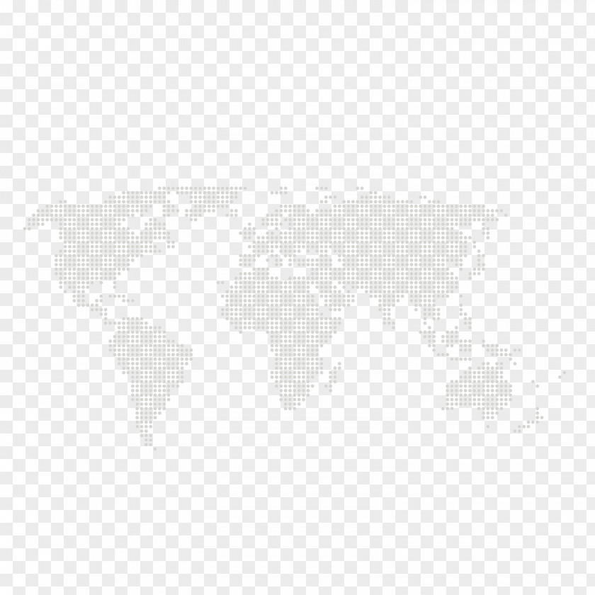 Grey World Map Black And White Line Point Angle PNG