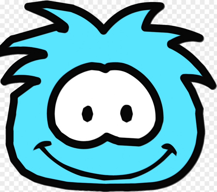 Head Cartoon Face Green Blue White Black PNG