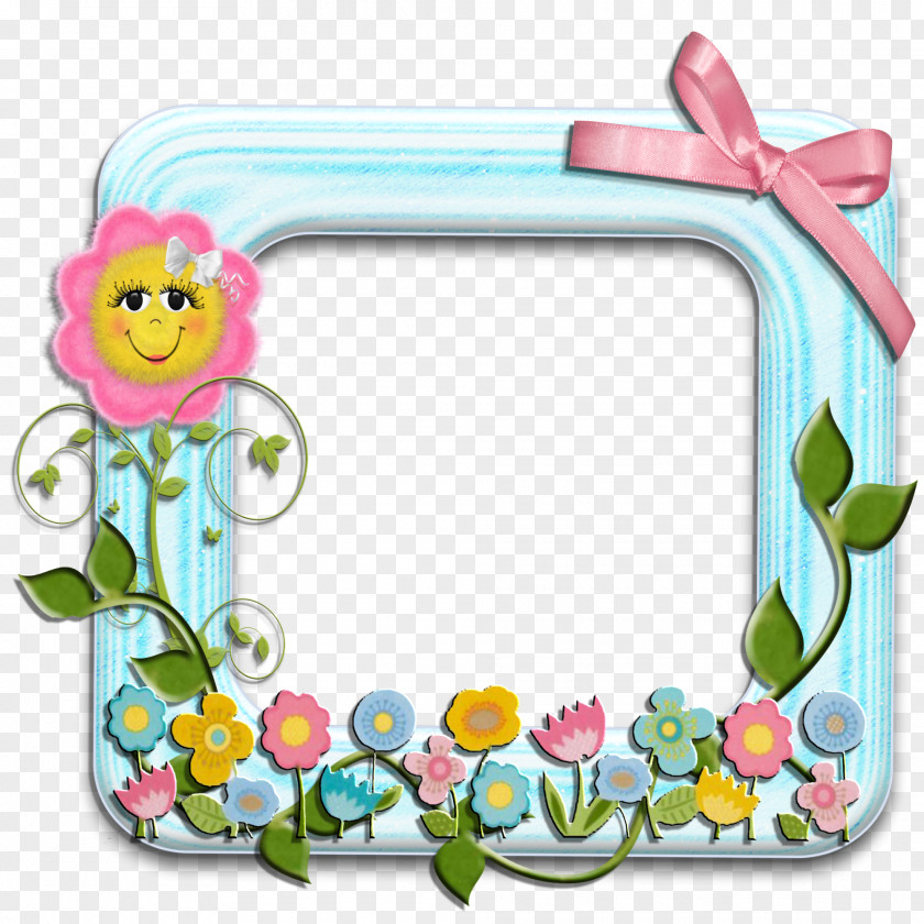 Flower Frame Picture Frames Greeting & Note Cards Birthday Child PNG