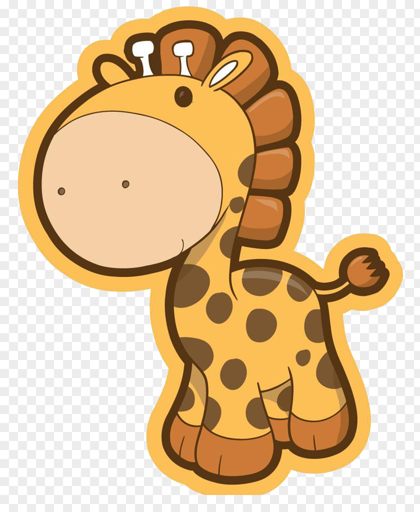 Cartoon Giraffe Infant Free Content Clip Art PNG