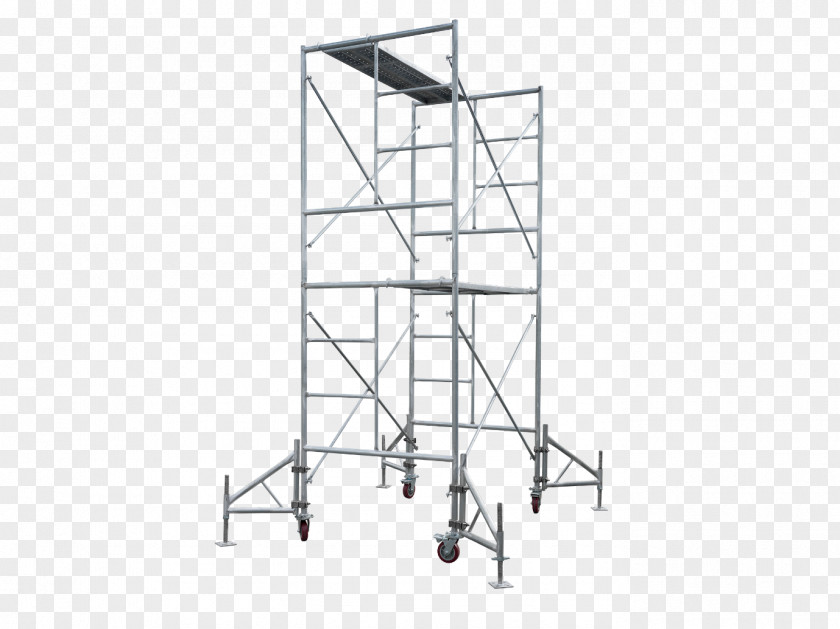 Scaffolding Scaffold Tower Shelf Aluminium Image PNG