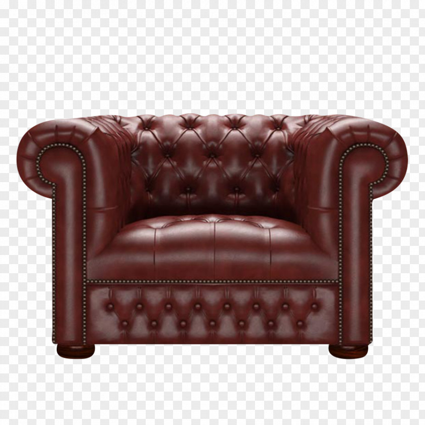 Chair Club Loveseat Leather Couch PNG