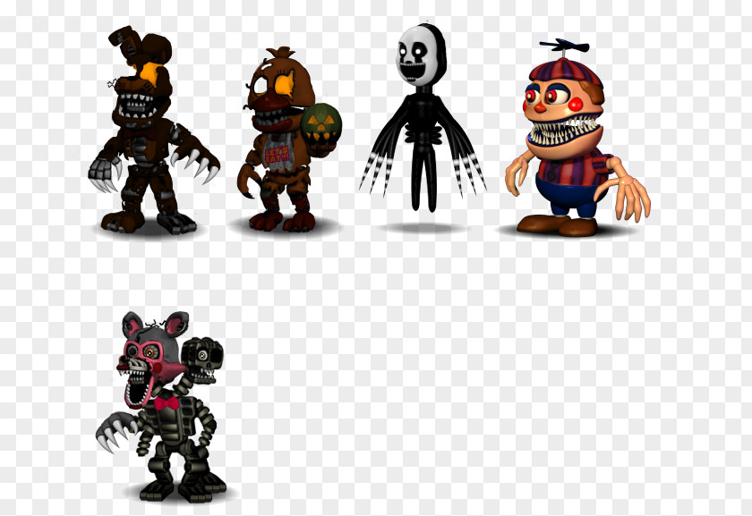 Circus Characters Five Nights At Freddy's 4 FNaF World 2 Halloween PNG