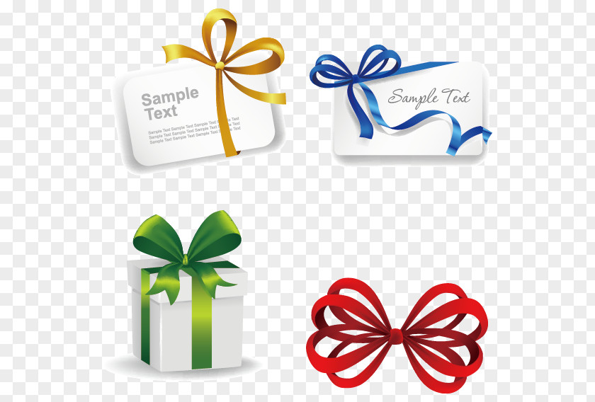 Gift Card Vector Ribbon Red PNG