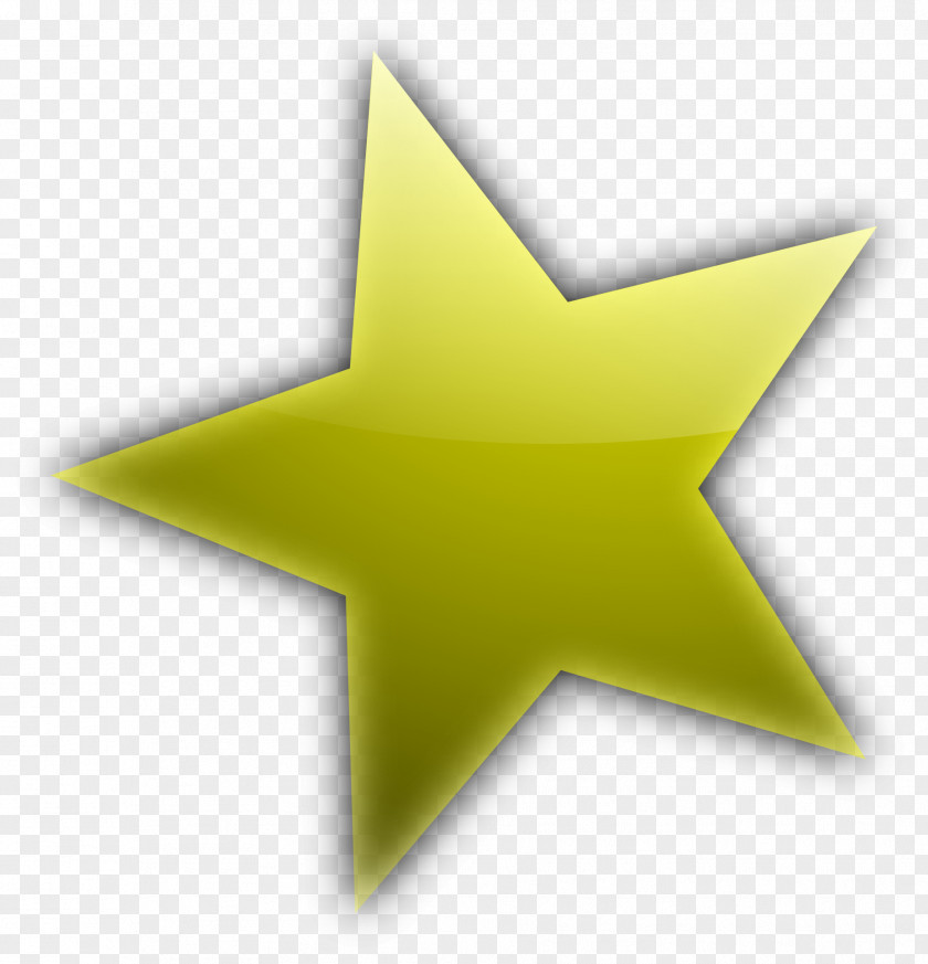Gold Five-pointed Star Cartoon Shape Clip Art PNG