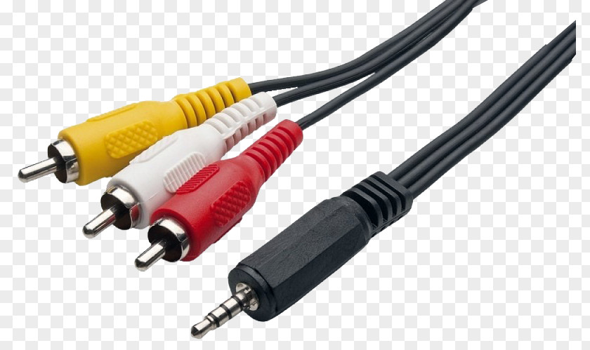 Cabo De Conexao RCA Connector Phone Audio Video Adapter PNG