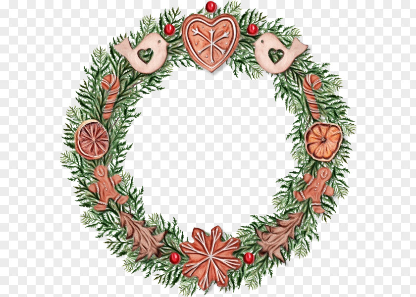 Christmas Ornament Wreath Day Garland Santa Claus PNG