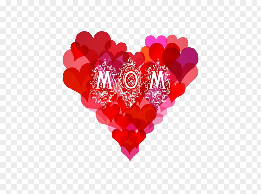 MOM Mother's Day Gift Illustration PNG