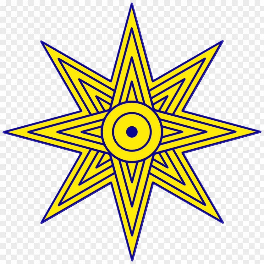 Star Of Ishtar Inanna Goddess Babylon Octagram PNG