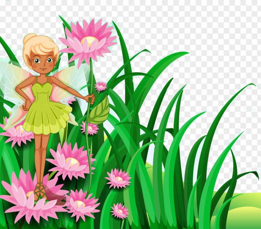 Cartoon Flower Fairy Plant Clip Art PNG