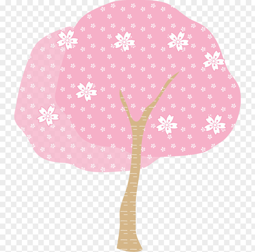 Cherry Blossom Hanami Spring Illustration Motif PNG