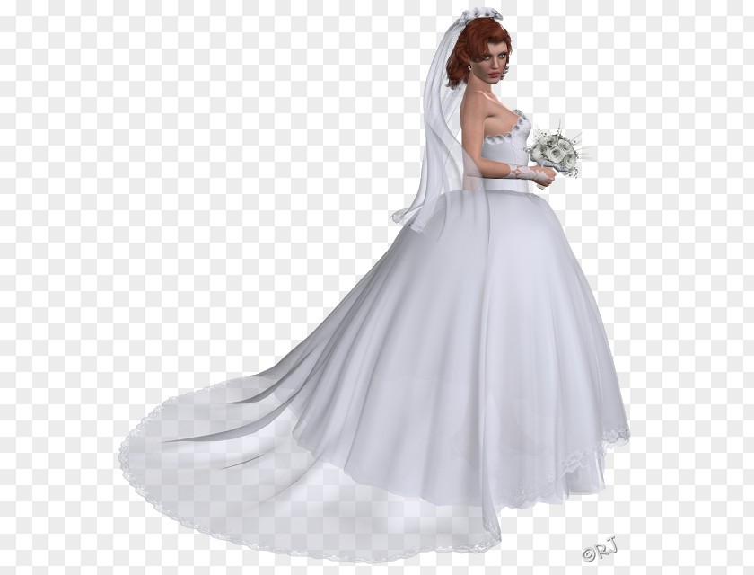 Valentines Day Painted The Bride And Groom Wedding Dress Shoulder Party Satin PNG