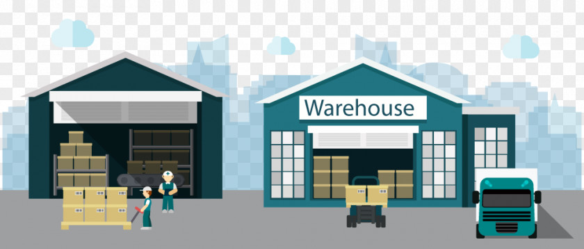 Vector Warehouse Store Factory Distribution Business PNG