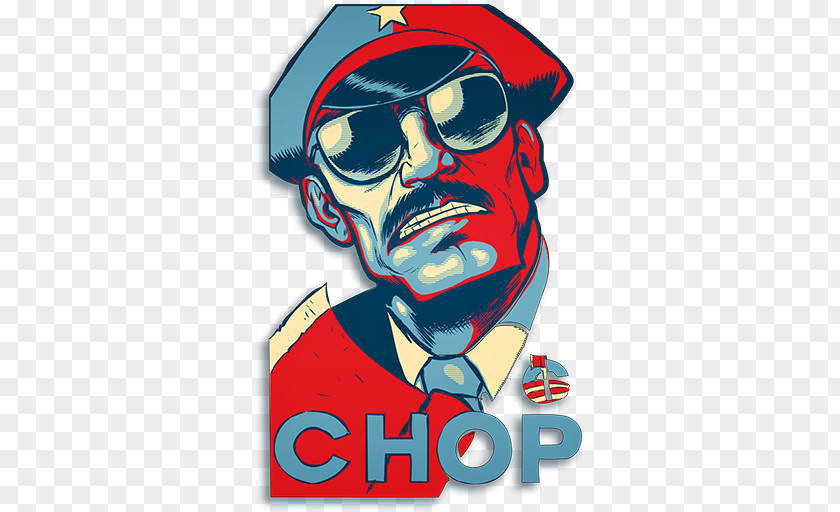 CHOP V2 Superhero Art Poster Eyewear PNG