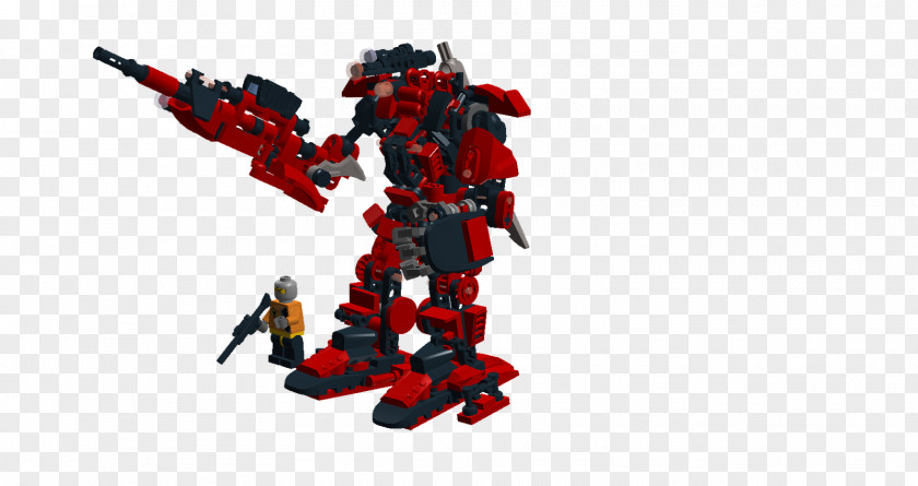 Robot Mecha LEGO Character Figurine PNG