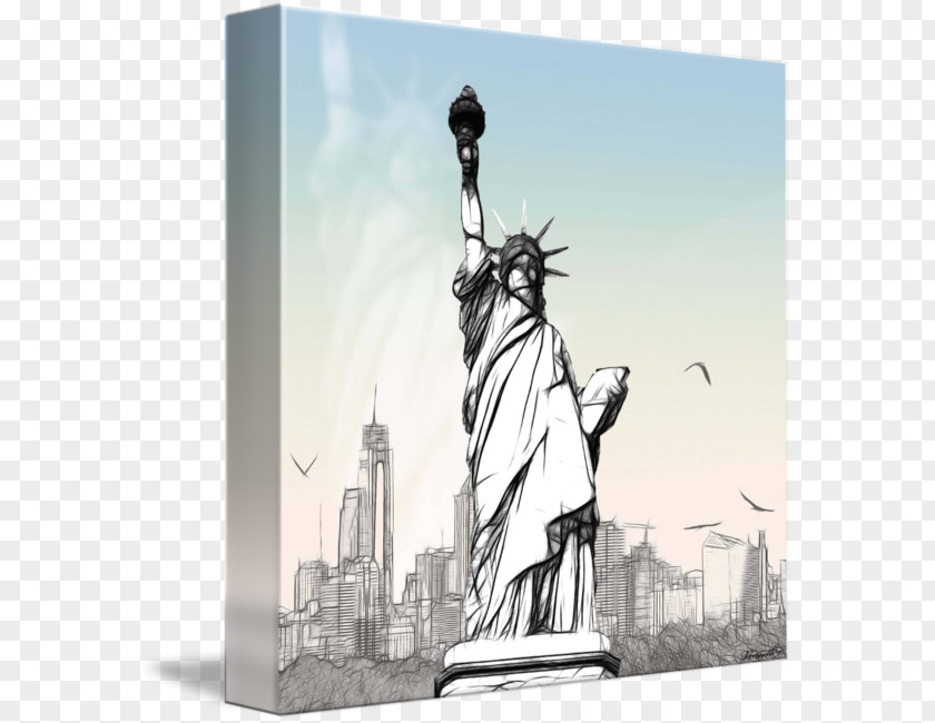Statue Of Liberty Painting Drawing Pencil PNG