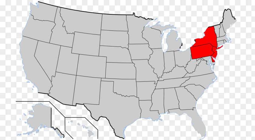 United States Blank Map The National Middle Colonies PNG