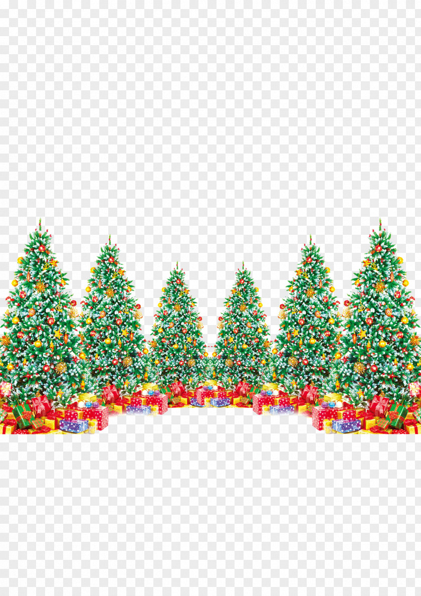 Christmas Tree Gifts Gift Decoration Santa Claus PNG