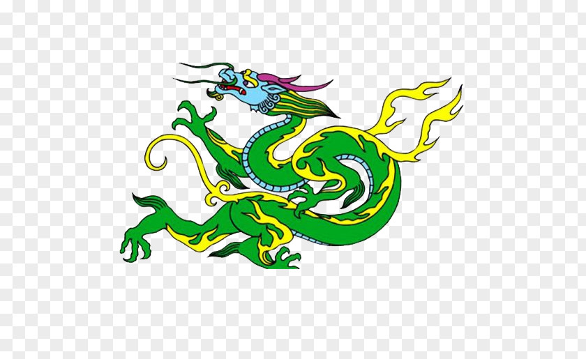 Dragon Rainfall Chinese Classical Clip Art PNG
