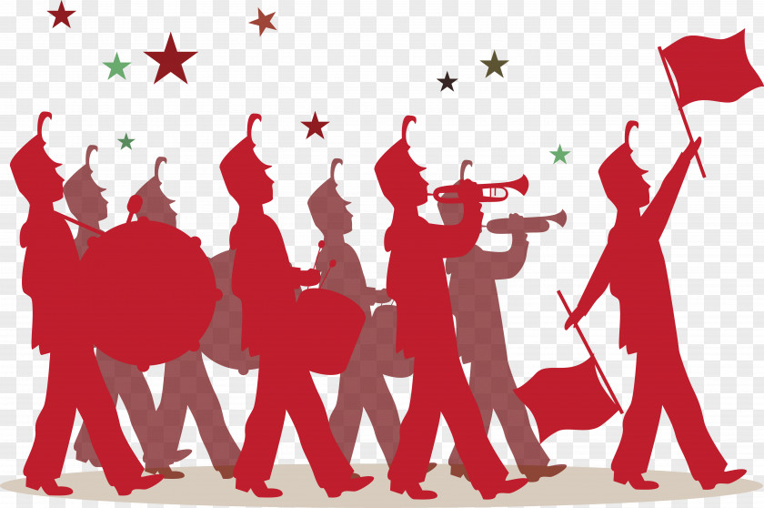 Musical Ensemble Instrument Marching Band PNG ensemble instrument band, Music red and purple marching parade clipart PNG