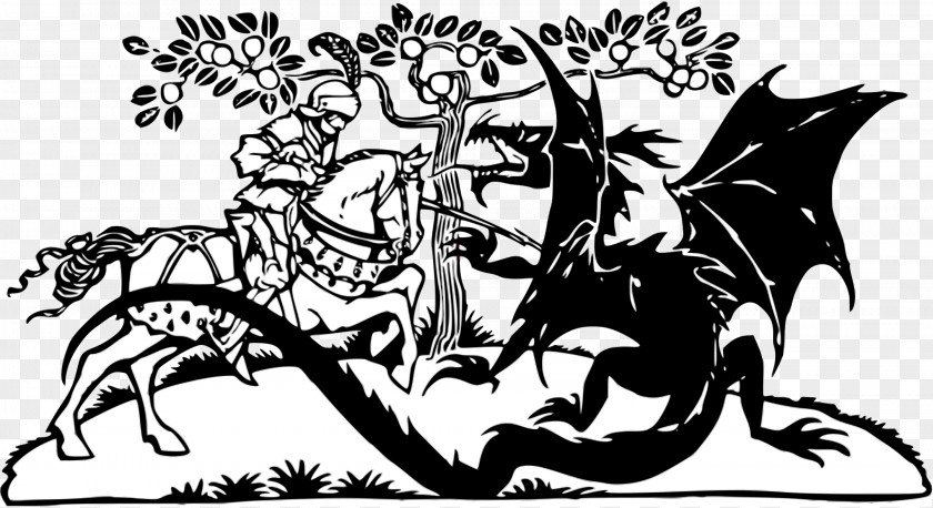 Paper-cut Dragon Saint George And The Clip Art PNG