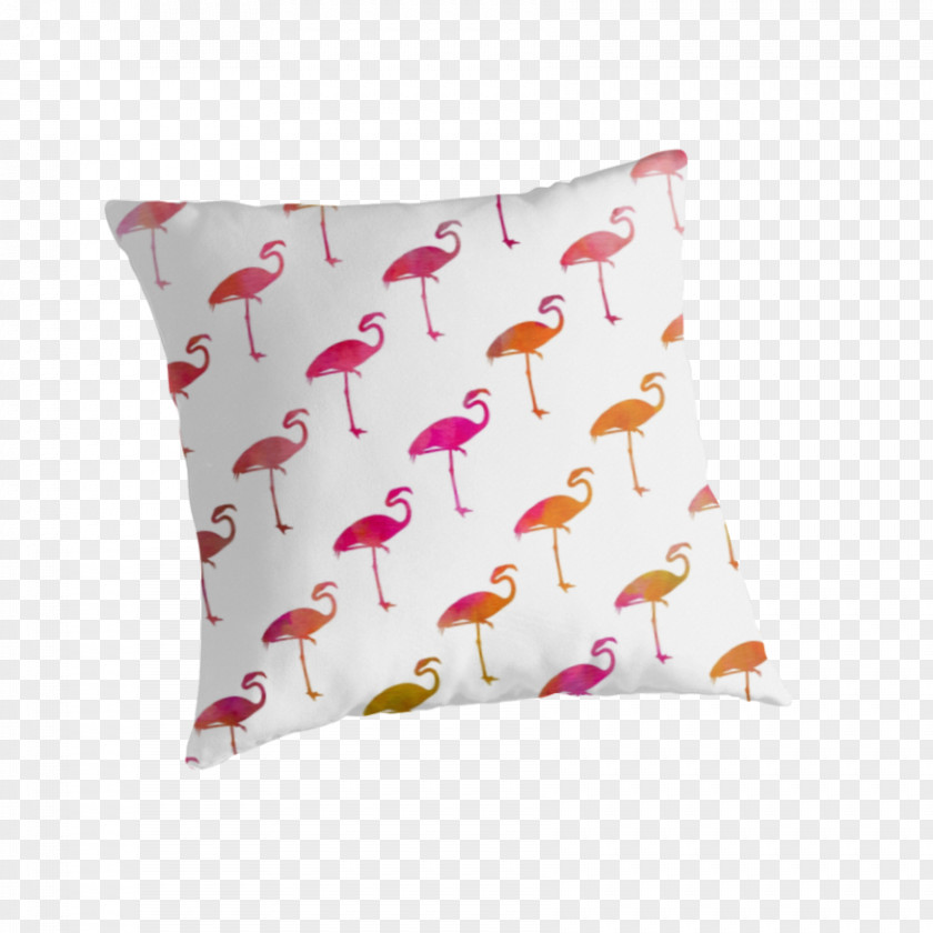 Baby Flamingo Throw Pillows Cushion Pink Map PNG