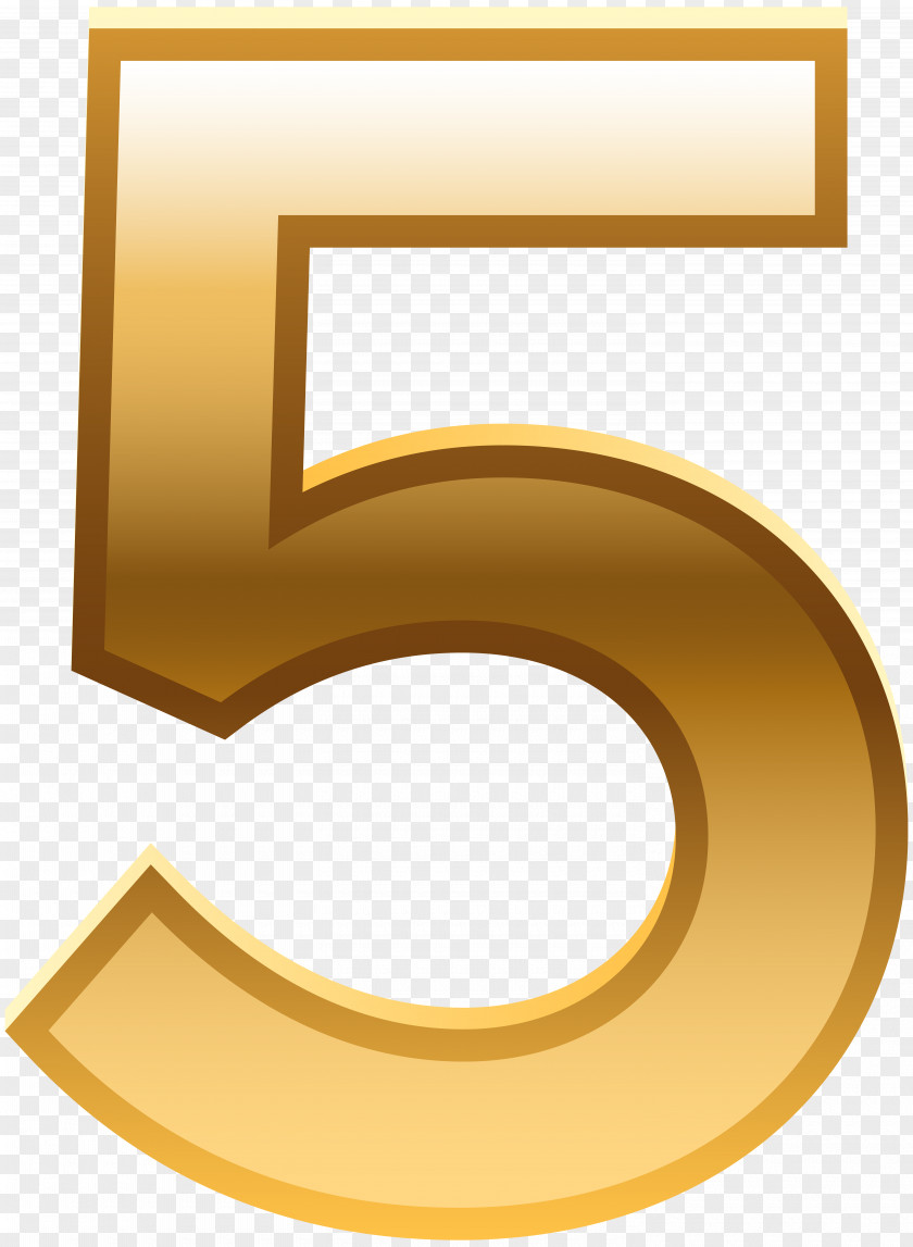 Golden Numbers Number Clip Art PNG