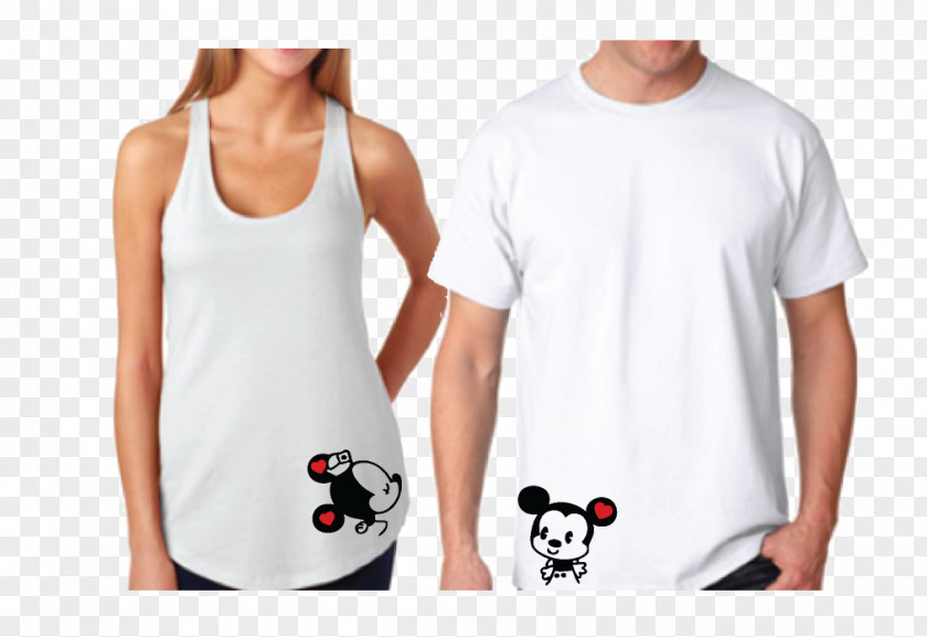 Kissing Couple Minnie Mouse Mickey T-shirt Belle Pluto PNG