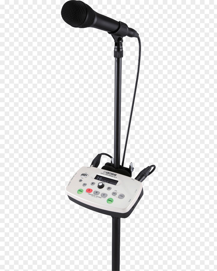 Microphone Stand Human Voice BOSS VE-5 Vocal Performer Effects Processors & Pedals Sound Recording And Reproduction PNG