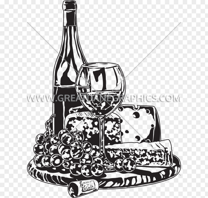 Wine Clip Art Image Glass Bottle Cheese PNG