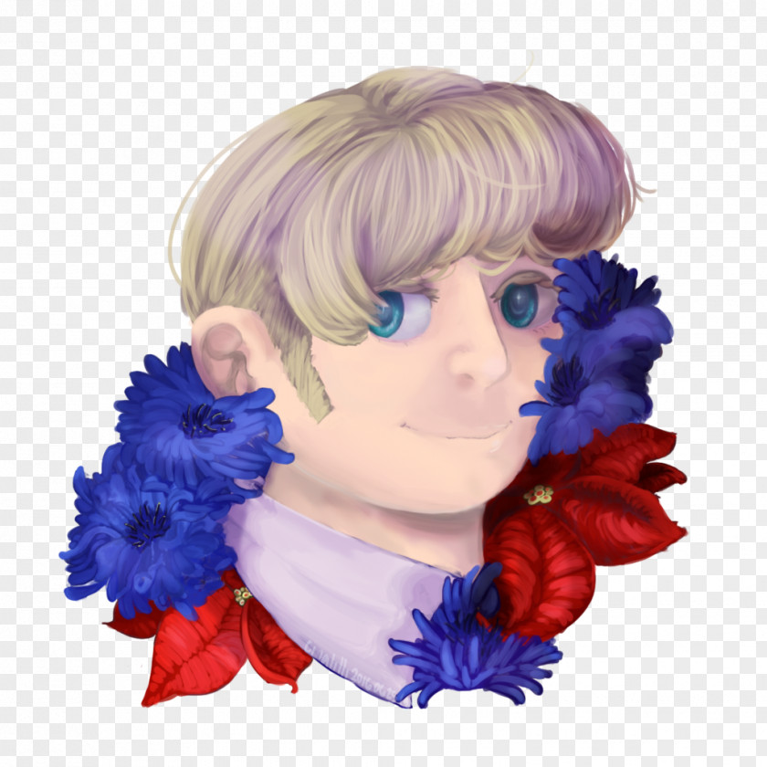 Cornflowers Wig PNG