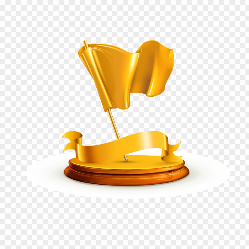 Gold Medal Flag Royalty-free Icon PNG