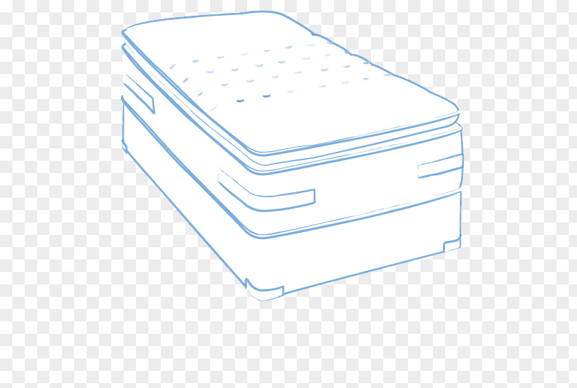 Single Bed Mattress Material Line PNG
