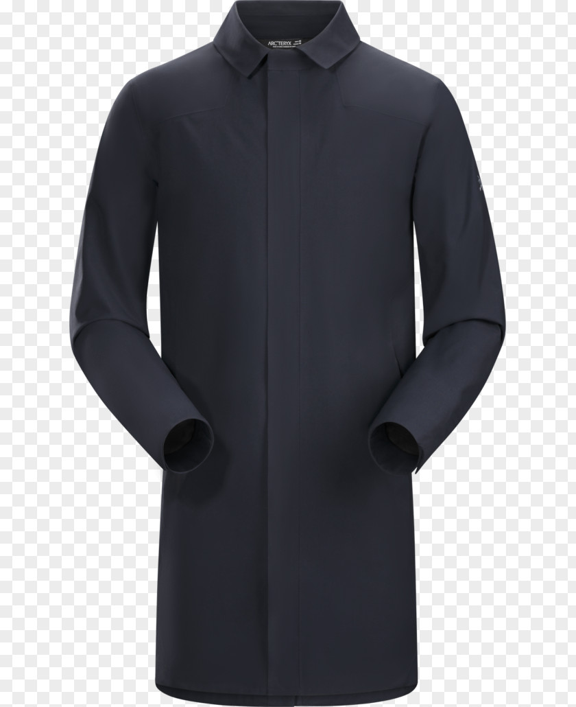 Trench Coat Canada Neck Black M PNG