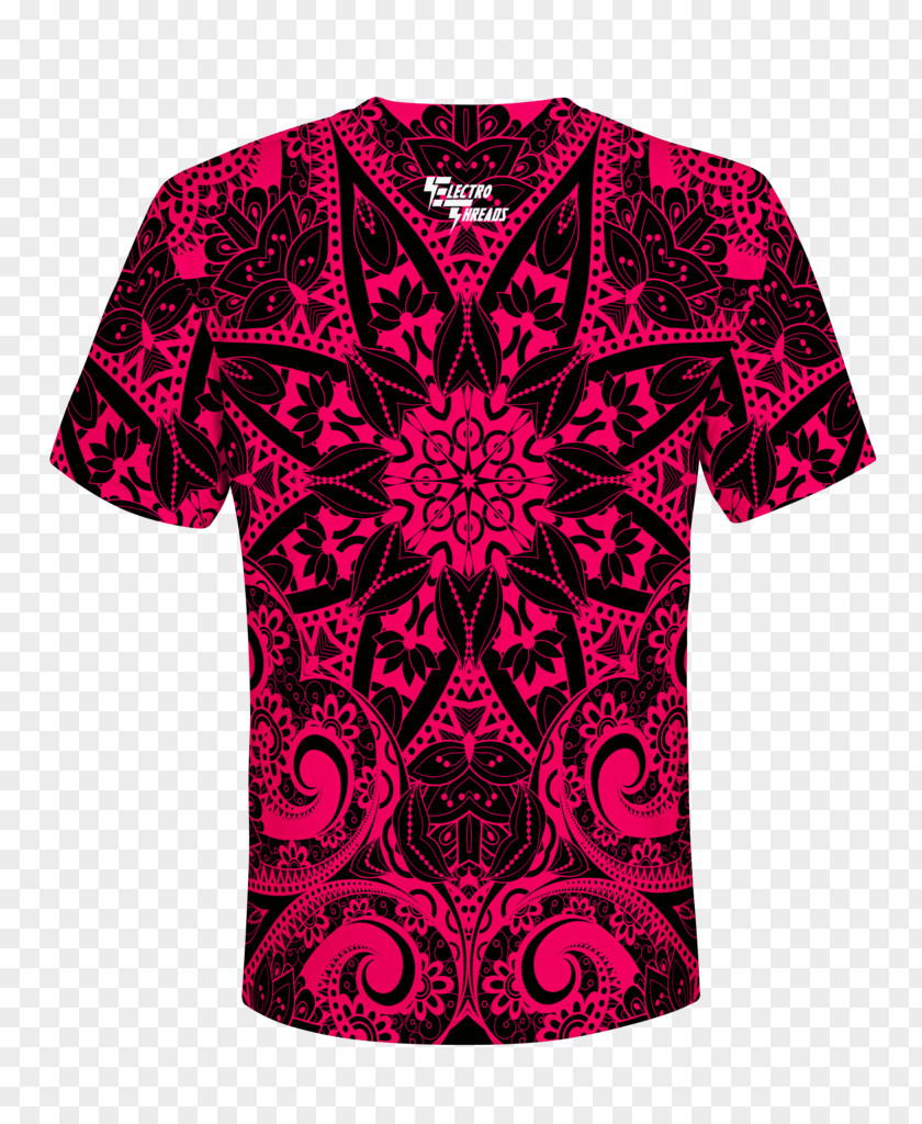 T-shirt Sleeve Visual Arts Electro Pink PNG