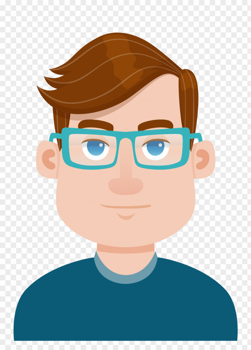 The Man With Glasses Model PNG