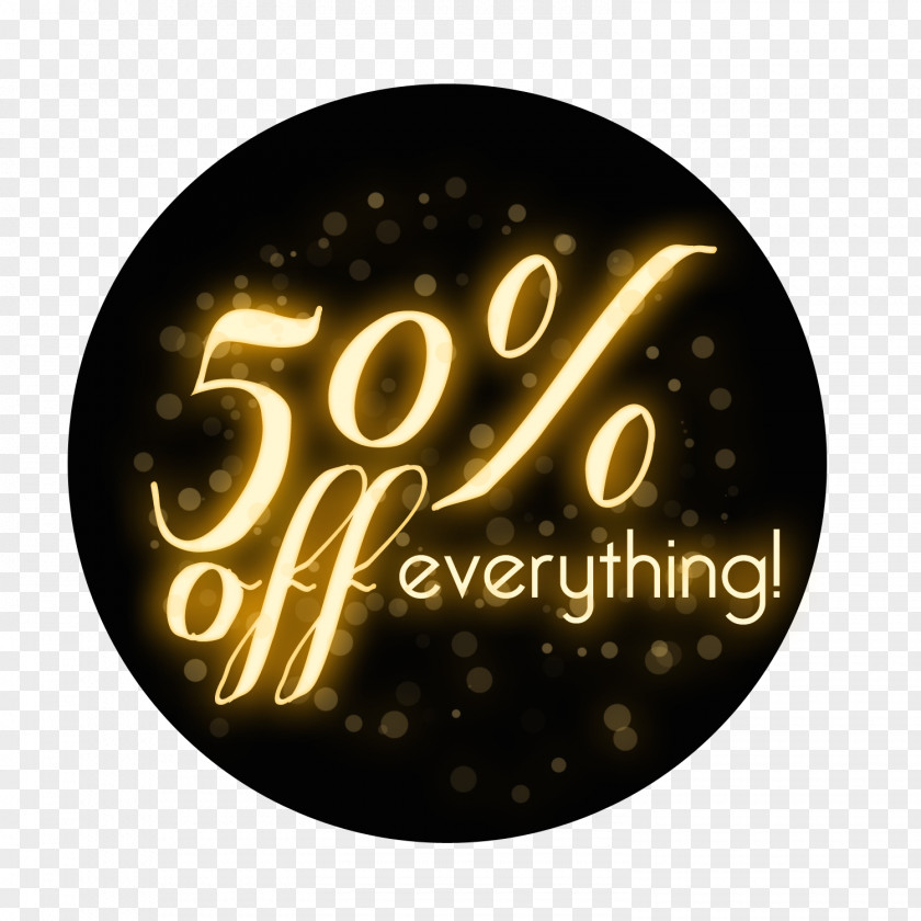 50% Off Transparent Images Discounts And Allowances Clip Art PNG