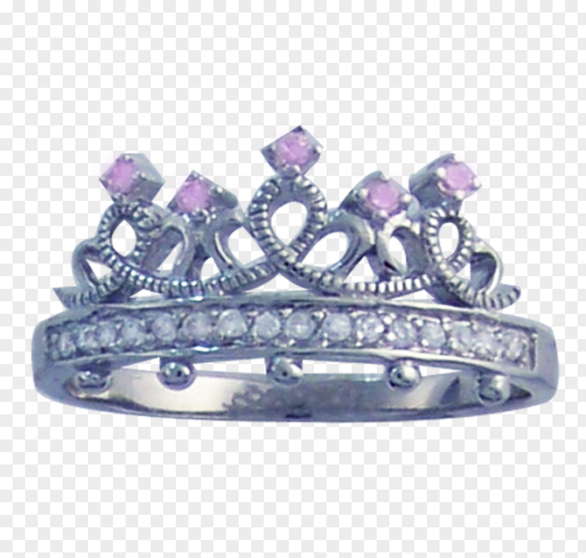 Ring Amethyst Purity Tiara Princess PNG