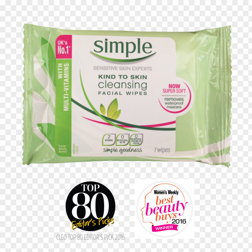 Traces Of Mascara Simple Skincare Cleanser Wet Wipe Skin Care PNG