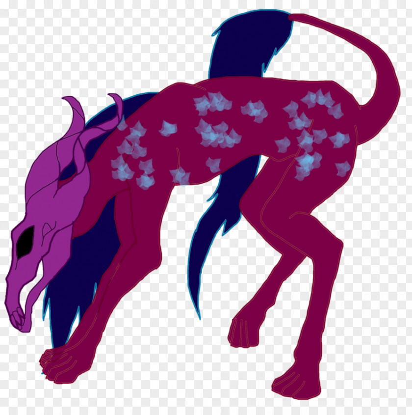 Conch Horse Purple Magenta PNG