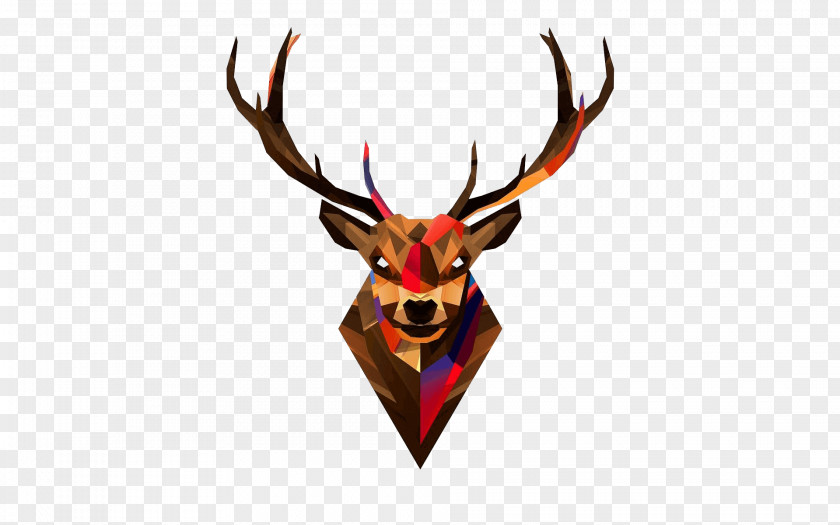 Deer Desktop Wallpaper Geometry Illustration Image PNG
