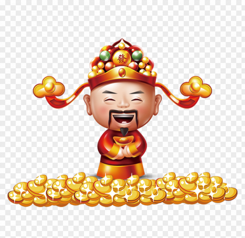 God Of Wealth Caishen Chinese New Year PNG