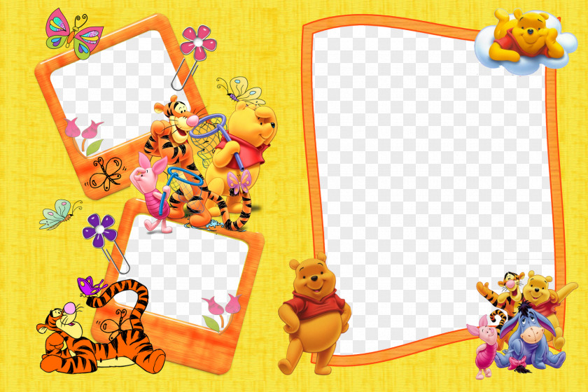 Winnie Pooh The Picture Frames Bear Film Frame Photography PNG