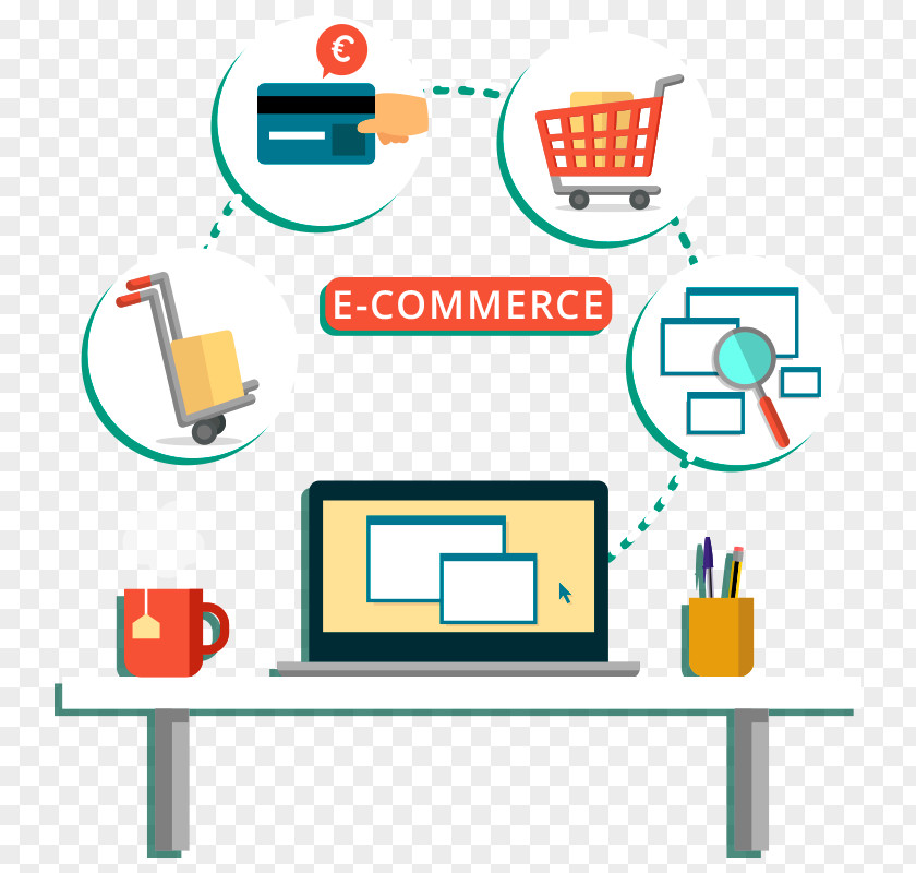 Business Digital Marketing Web Development E-commerce Online Shopping And Offline PNG
