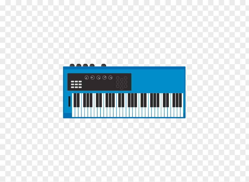 Cartoon Keyboard Digital Piano Electronic Electric Musical PNG