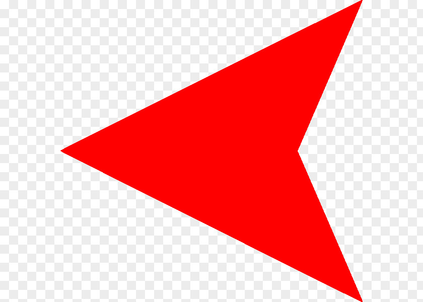 Left Arrow Pic Triangle Area Point Red PNG