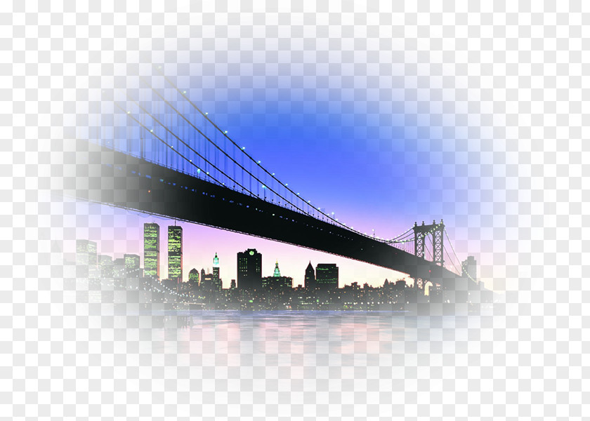 Manhattan Bridge Brooklyn Image Canvas Print Photograph PNG