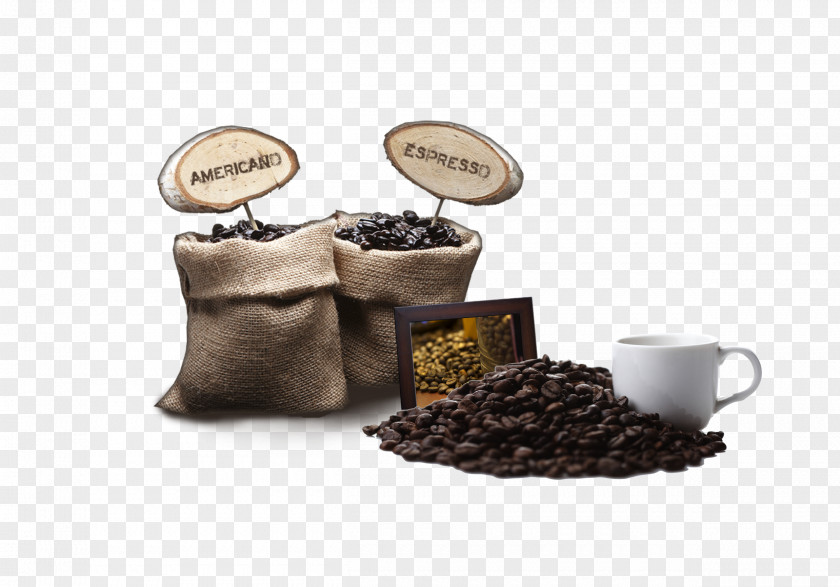 Bags Of Coffee Beans Arabic Espresso Japanese Cuisine Burr Mill PNG