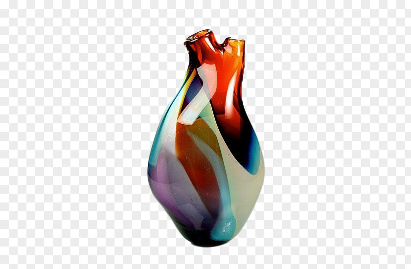 Colorful Heart Shape Vase Creativity Sculpture Artist PNG
